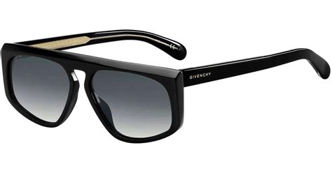 Givenchy Mens Universal Fit Sharp Edge Plastic Sunglasses In Black For