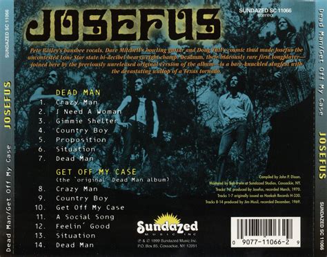 release dead man    case  josefus cover art musicbrainz