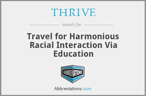 What Does Thrive Stand For