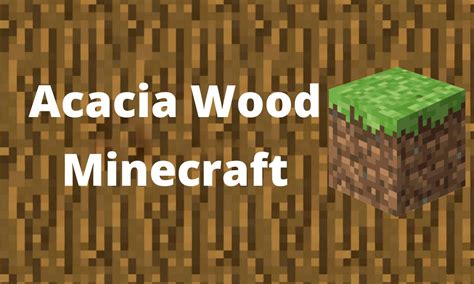 What Is Acacia Wood In Minecraft Why You Need And How To Create It