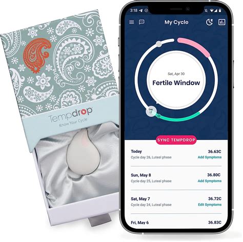 Tempdrop Fertility Tracker Smart Thermometer Basal Body Temperature