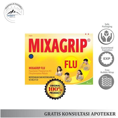 Mixagrip Flu Per Strip Tablet Lazada Indonesia