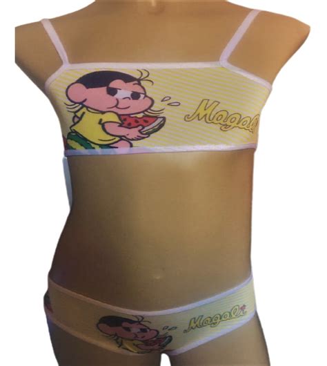 Conjunto Menina Moça Lingerie Infantil Kit Mercado Livre