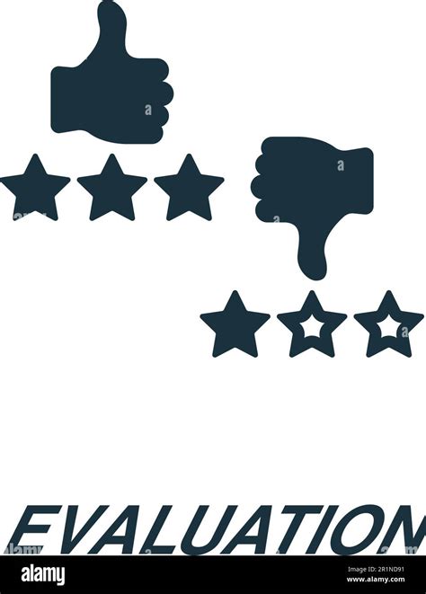 evaluation icon monochrome simple sign  critical thinking