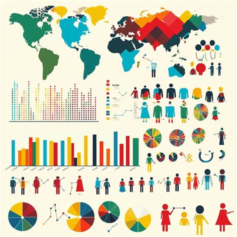 Características Demográficas De Uma Comunidade - Representación visual de las estadísticas demográficas con gráficos e ...