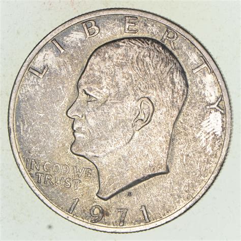 Silver - SPECIALLY MINTED - S Mint Mark - 1971-S - 40% Eisenhower Silver Dollar - RARE ...