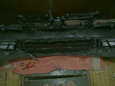 Установил ДХО и сетку в бампер заодно — Mitsubishi Lancer IX, 1,6 л ...