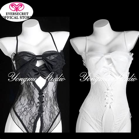 Women Open Jumpsuit Sexy Perspective Underwear Sling Mesh Bow Lace Lingerie Shopee Philippines