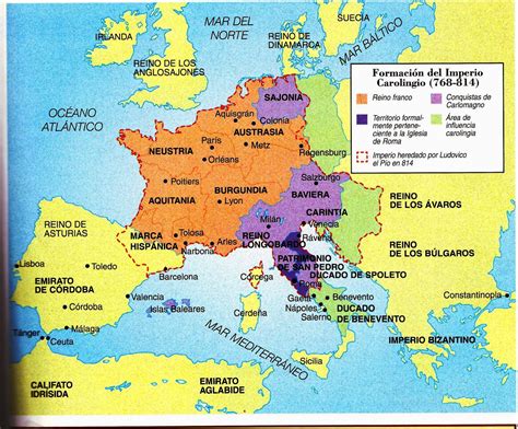 Clases De Ciencias Sociales Mapas De La Alta Edad Media