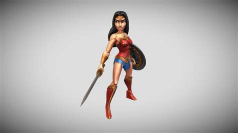 Wonder Woman 3d Model By Woong Yoongoee [6efc214] Sketchfab