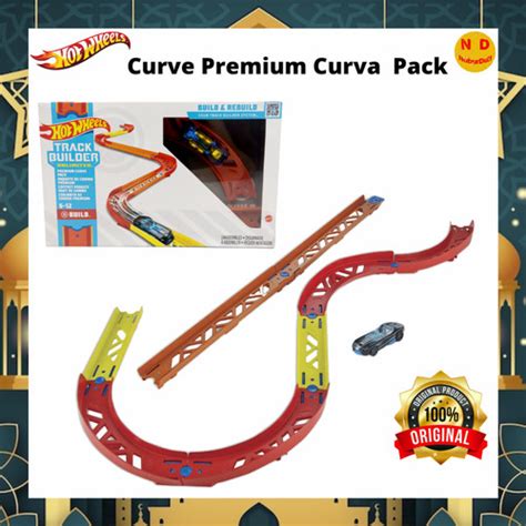 Jual Hot Wheels Track Builder Premium Curve Pack Belokan Tikungan