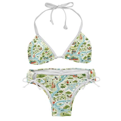 Atlas Bikini Set Swim Suit Detachable Sponge Adjustable Strap Two Pack