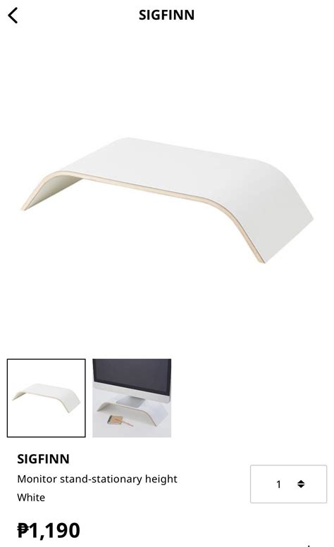 Ikea sigfinn monitor stand, Computers & Tech, Parts & Accessories ...