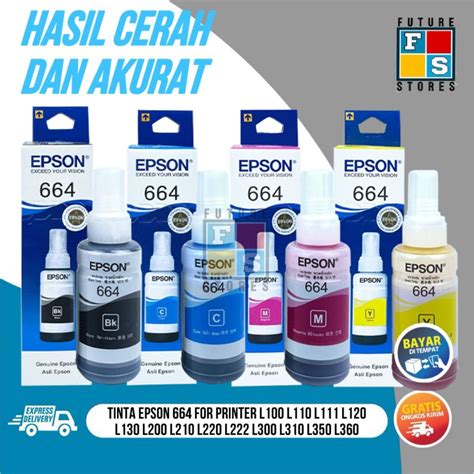 Jual Tinta Printer Epson Isi Ulang Refil For L L L L