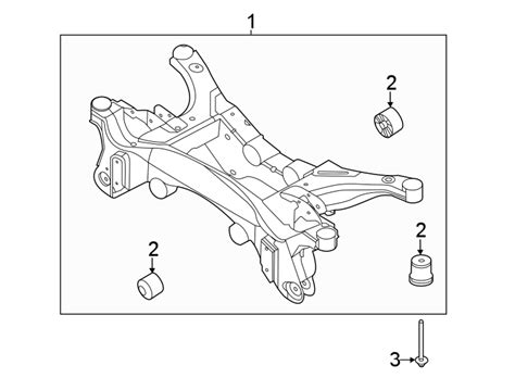 Ford Escape Suspension Subframe Crossmember Rear Awd Escape 4wd