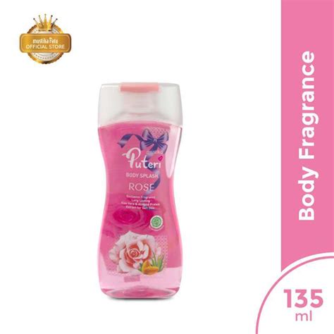 Jual Mustika Ratu Puteri Body Splash Rose Parfum Cologne 135 ML Di