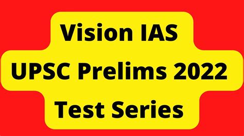 Vision Ias Upsc Prelims 2022 Test Series Free Pdf Download Youtube