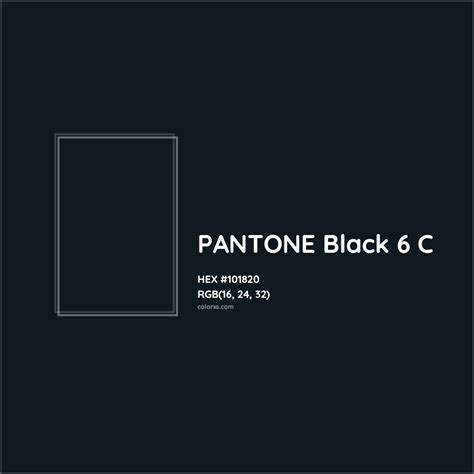 Pantone Black 6 C Complementary Or Opposite Color Name And Code