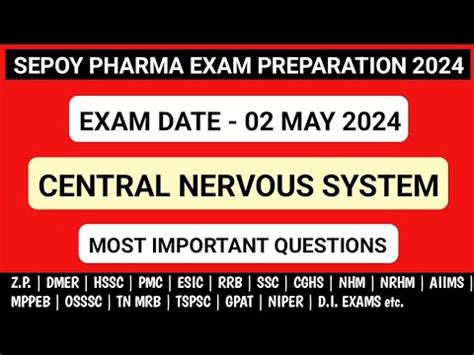 Sepoy Pharmacist Exam Preparation Rrb Pharmacist Dsssb Prison