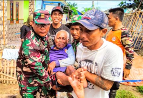 Kodim Indramayu Sigap Bantu Warga Terdampak Musibah Angin Puting