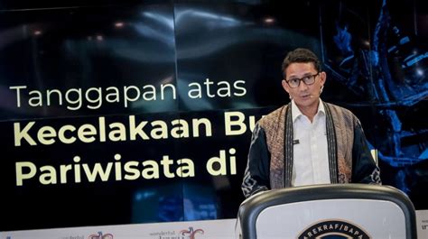 Menparekraf Sandiaga Uno Angkat Suara Soal Kecelakaan Bus Di Subang