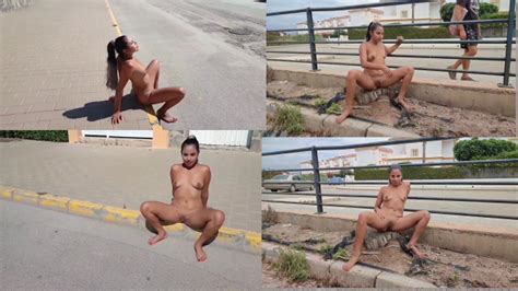 Walking Naked Through The Public City Barefoot Masturbating Video APClips