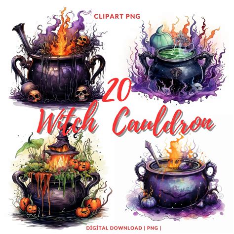 Halloween Witch Cauldron Clipart 20 Halloween PNG Clipart, Witch ...