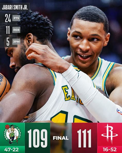 Nba On Twitter Jabari Smith Jr S Third Straight Game Leads The