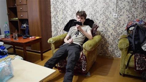 A Guy In A Black Jacket On A Chair Jerks Off His Dick And Cums A Lot Of Sperm Pornhub Gay