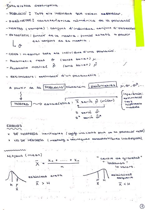 Apunts Estadistica Lecture Notes Todo El Temario Wi Q Wk Am