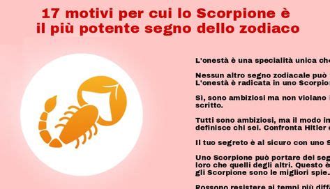 Motivi Per Cui Lo Scorpione Il Pi Potente Segno Dello Zodiaco