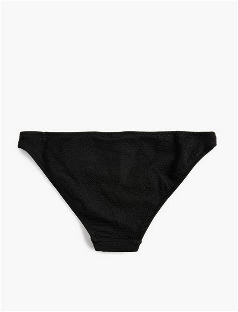 Siyah Kad N Basic Bikini Alt Dokulu Sak Bm Koton