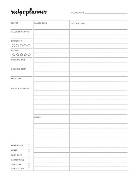 Free Printable Recipe Sheets - Printable New Year Banners