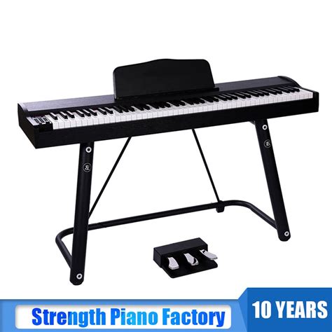 Portable Piano Keyboard Black Keys Digital Piano Midi Electronic