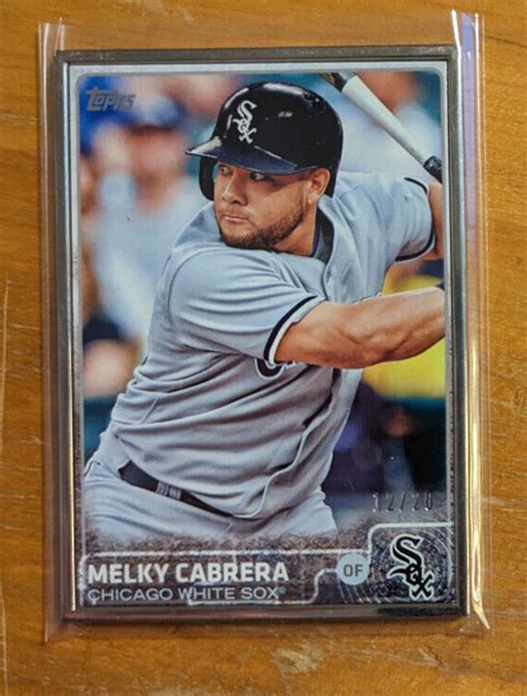 2015 Topps Silver Framed Metal 623 Melky Cabrera 12 20 White Sox EBay