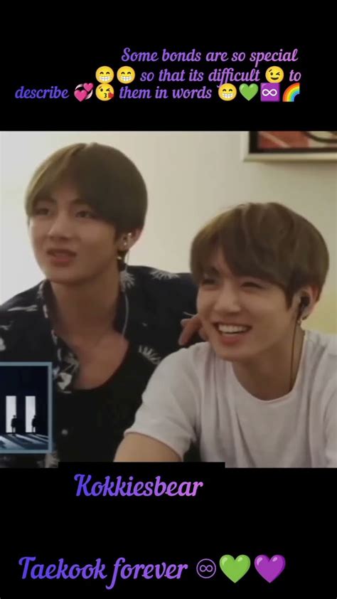 Taekook Love 😘💖 Status 💜💚♾️taekook Forever ♾️💚💜🥺taekook Bts Vkook