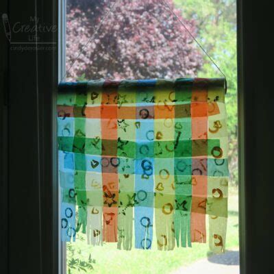 Woven Tissue Paper Suncatcher | Fun Family Crafts