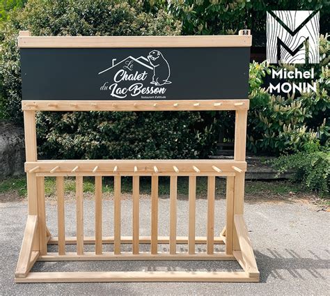 Râtelier à vélo Mobilier d extérieur en mélèze Monin Bois SAS