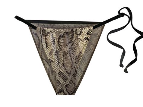 Snakeskin String Bikini Vintage S String Micro Bik Gem