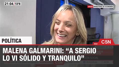 Entrevista Completa A Malena Galmarini Luego Del Anuncio De Sergio