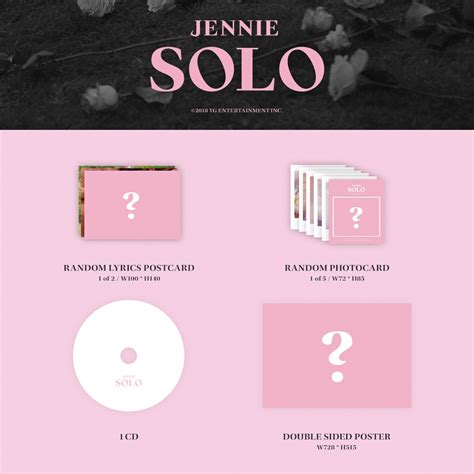 jennie single album solo cd photobook p