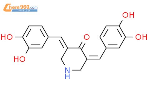 405313 50 0 4 PIPERIDINONE 3 5 BIS 3 4 DIHYDROXYPHENYL METHYLENE 化学式