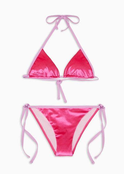 Velvet Triangle Bikini EMPORIO ARMANI Woman