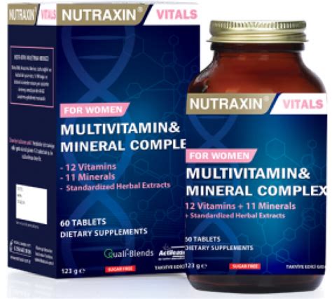 Nutraxin Multivitamin Mineral Kompleksi Kad Nlara Zel Tablet