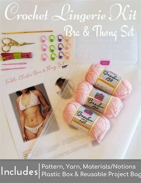Crochet Lingerie Kit Crochet Lingerie Pattern Plus Size Crochet