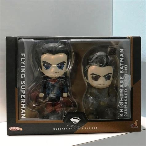 Jual Hot Toys Cosbaby Flying Superman And Knightmare Batman Action Figure Unmasked Ver Di