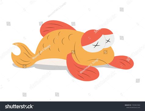 dead fish vector cartoon isolated  stock vector royalty