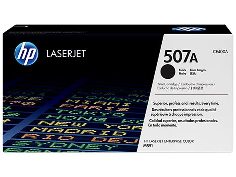 HP 507A Black LaserJet Toner Cartridge CE400A