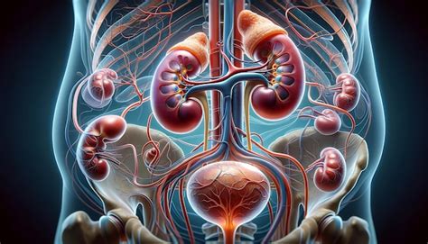 Anatomia Do Sistema Renal - Sistema urinário humano anatomia visualização 3D sistema renal para ...