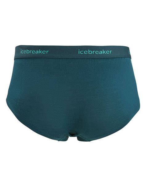 Icebreaker W Sprite Hot Pants Green Glory Sports Underwear Snowleader